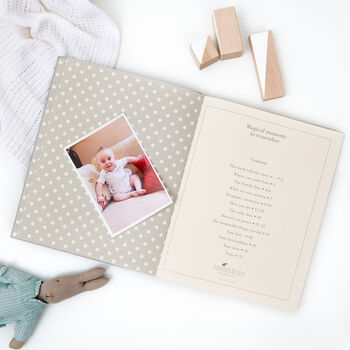 'The Story Of You' Personalised New Baby Memory Journal, 5 of 10