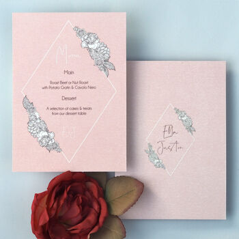 Flora Geo Wedding And Event Invitation Cards, 9 of 9