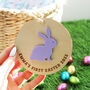 Personalised First Easter Keepsake Decoration Disc, thumbnail 1 of 4