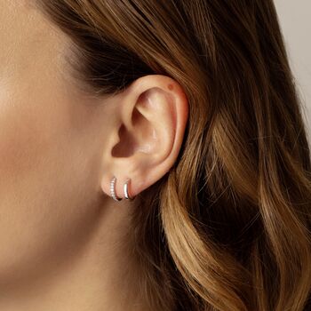 Double Hoop Illusion Earrings, 3 of 3