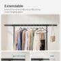 Clothes Rack On Wheels Extendable Hanging Rail, thumbnail 7 of 12