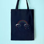 Rainbow Tote Bag Embroidery Kit, thumbnail 1 of 5