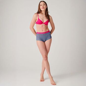 Women's 'Boom Bloom!' Four Pack Bamboo Hipster Briefs, 6 of 8