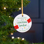 Personalised Thank You Teacher Christmas Decoration, thumbnail 2 of 2