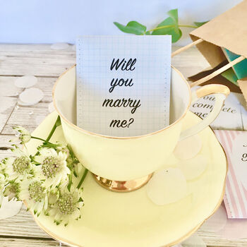 Will You Marry Me? Proposal Tea Gift Set, 9 of 10