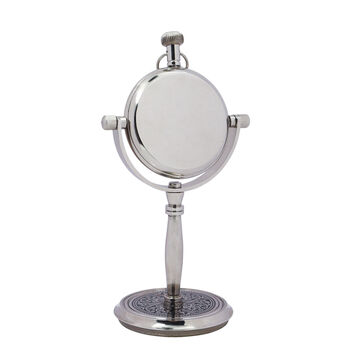 Personalised 28th Anniversary Silver Colour Desk Clock, 5 of 12