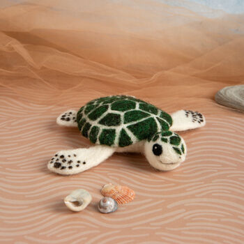 Baby Sea Turtle Needle Felting Kit, 3 of 5