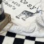 Merry And Cosy Personalised Family Christmas Blanket, thumbnail 6 of 7