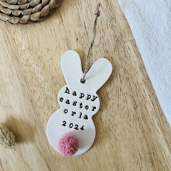 Personalised Easter Bunny Keepsake Decoration, 2 of 3
