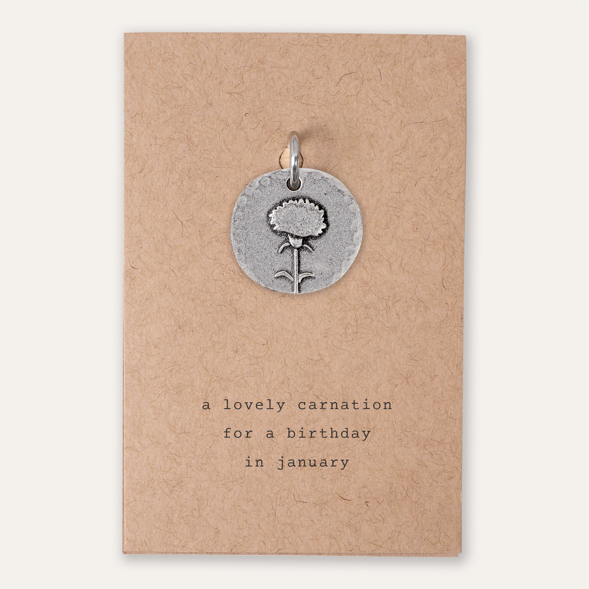 Personalised Birth Flower Keyring Charm, thumbnail 6 of 6