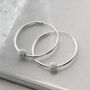 Sterling Silver Disco Ball Hoops, thumbnail 5 of 10