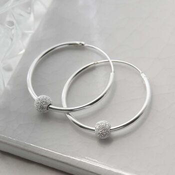 Sterling Silver Disco Ball Hoops, 5 of 10