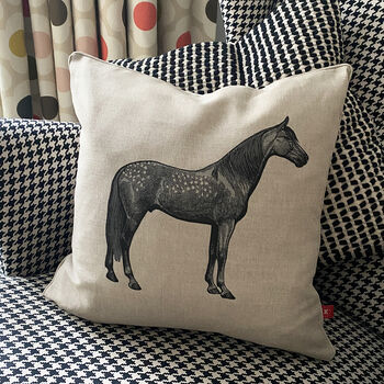 Vintage Equestrian Horse Cushion, 3 of 10