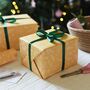 Yellow Botanical Christmas Wrapping Paper, thumbnail 2 of 6