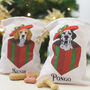 Personalised Dog Christmas Sack Treat Bag, thumbnail 1 of 12