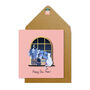 Handmade New Home Cat Personalised Greeting Card, thumbnail 1 of 3