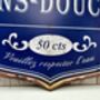 Large 51cm Blue French “Bain Douches” Bath Shower Metal Sign, thumbnail 8 of 8