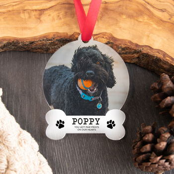 Personalised Dog Memorial Sentimental Bauble Gift, 4 of 5