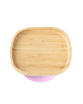 Classic Rectangle Suction Plate Pink, 3 of 4
