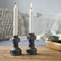 Pair Of Industrial Style Candle Holders, thumbnail 2 of 5