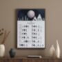 Wolf 2026 Lunar Calendar A4 Print, thumbnail 3 of 4