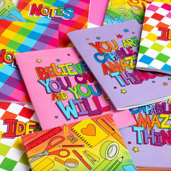 Set Of Colourful A6 Notebooks, 7 of 8