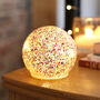 Small LED Rainbow Glitter Light Globe, thumbnail 1 of 1
