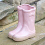 Personalised Pink Welly Boots Garden Planter, thumbnail 4 of 11