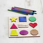 Personalised Geometric Shapes Sorting Puzzle, thumbnail 1 of 4