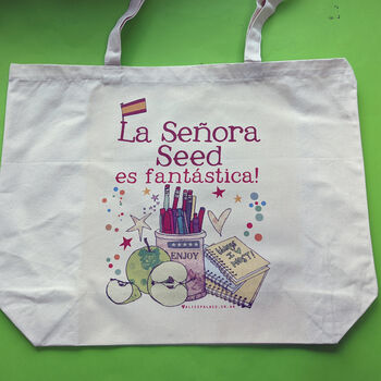 Personalised Spanish Teacher Bag, 11 of 12