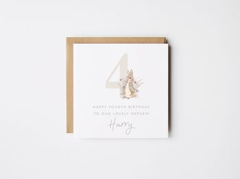 Personalised Peter Rabbit 2nd Birthday Card Grandson *Age Options, 4 of 6