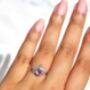 Selene Lavender Amethyst Ring Set In Sterling Silver, thumbnail 4 of 11