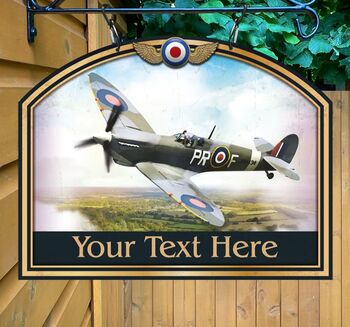 Spitfire Personalised Pub Sign/Bar Sign/Man Cave, 4 of 7
