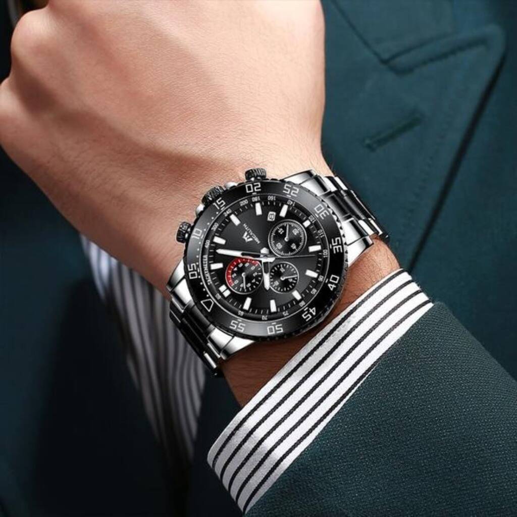 Mens Designer Chronograph Watch By Air Armor