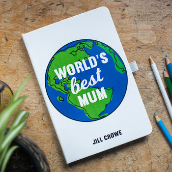 'World's Best Mum' Personalised Notebook, 2 of 6