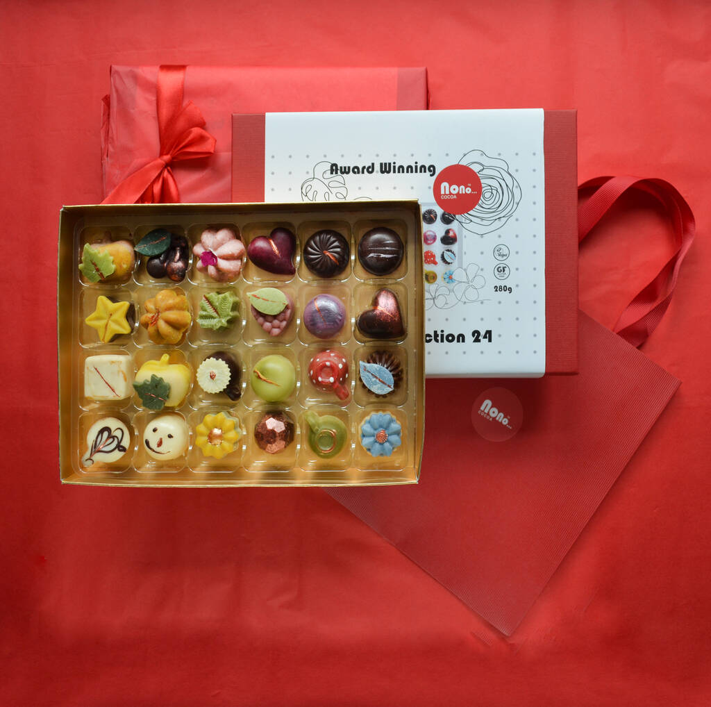 New Nono Cocoa 24 Collection Vegan Chocolate Gift Box, 1 of 3