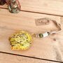 Mustard Yellow Traditional Indian Hand Painted Cow Bell, thumbnail 3 of 9