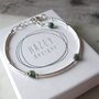 Emerald Gemstone Bracelet, thumbnail 2 of 5