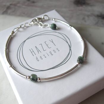 Emerald Gemstone Bracelet, 2 of 5