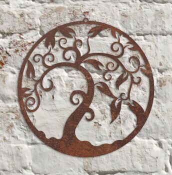 Metal Tree Of Life V2 Garden Sculpture Wall Art, 2 of 2