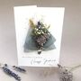 New Baby Dried Flower Bouquet Card, thumbnail 6 of 9