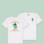 Chasing Waves On Sunny Days | Kids T Shirt | Back Design, thumbnail 2 of 3