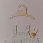 Personalised Childrens Coat Hanger With Cat Design, thumbnail 2 of 7