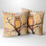 Owls Perch Hand Made Poly Linen Cushions, thumbnail 1 of 7