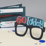 60th Birthday Card Glasses For Him, thumbnail 1 of 6