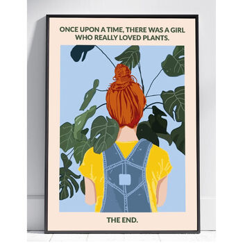 Once Upon A Time, A Girl Who Loved Plants Print, 2 of 3