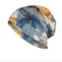Chemo Headwear Beanie Hat Bandana Yellow Blue Flowers Super Soft, thumbnail 6 of 6