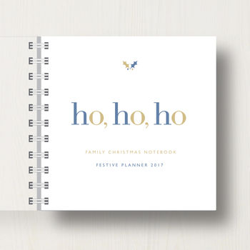 Personalised 'Ho, Ho, Ho' Christmas Small Notebook, 5 of 7