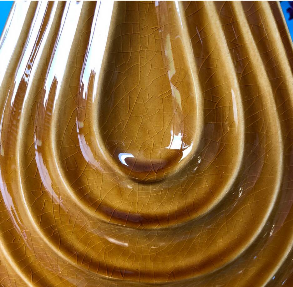 Tall Orange Vase By Ace & Luster