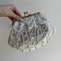 Bride Pearl Kiss Lock Cross Body Clutch Bag, thumbnail 1 of 2